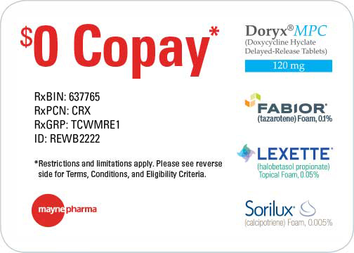 Click To Download Mayne Pharma $0 Copay Patient Savings Card